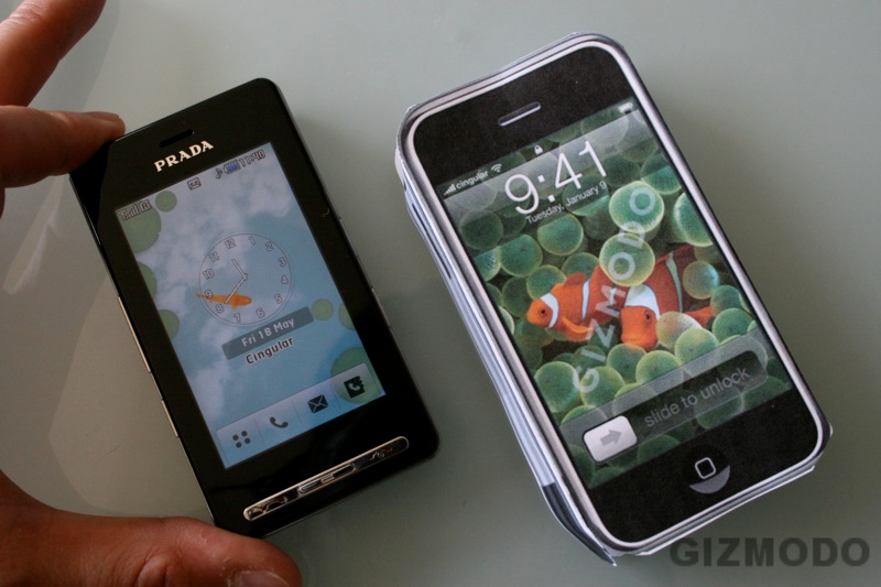 Illustration for article titled Settling this iPhone vs. LG Prada Nonsense